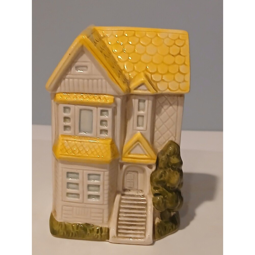Vtg Takahashi Japan Victorian House Coin Bank San Francisco Painted Lady Otagiri